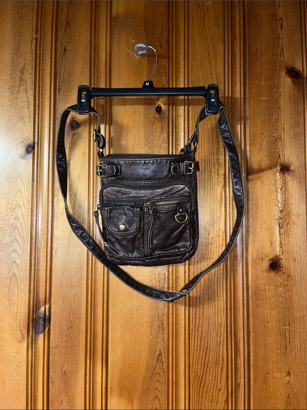 Brown Leather Crossbody Bag